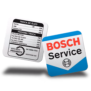 Adesivo troca de óleo